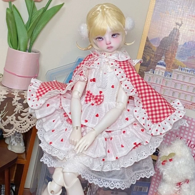 1/3 1/4 1/6 poppenkleding voor 60/45/30cm Bjd pop prinses jurk meisje speelgoed aankleden speelhuis mode pop accessoires, geen pop