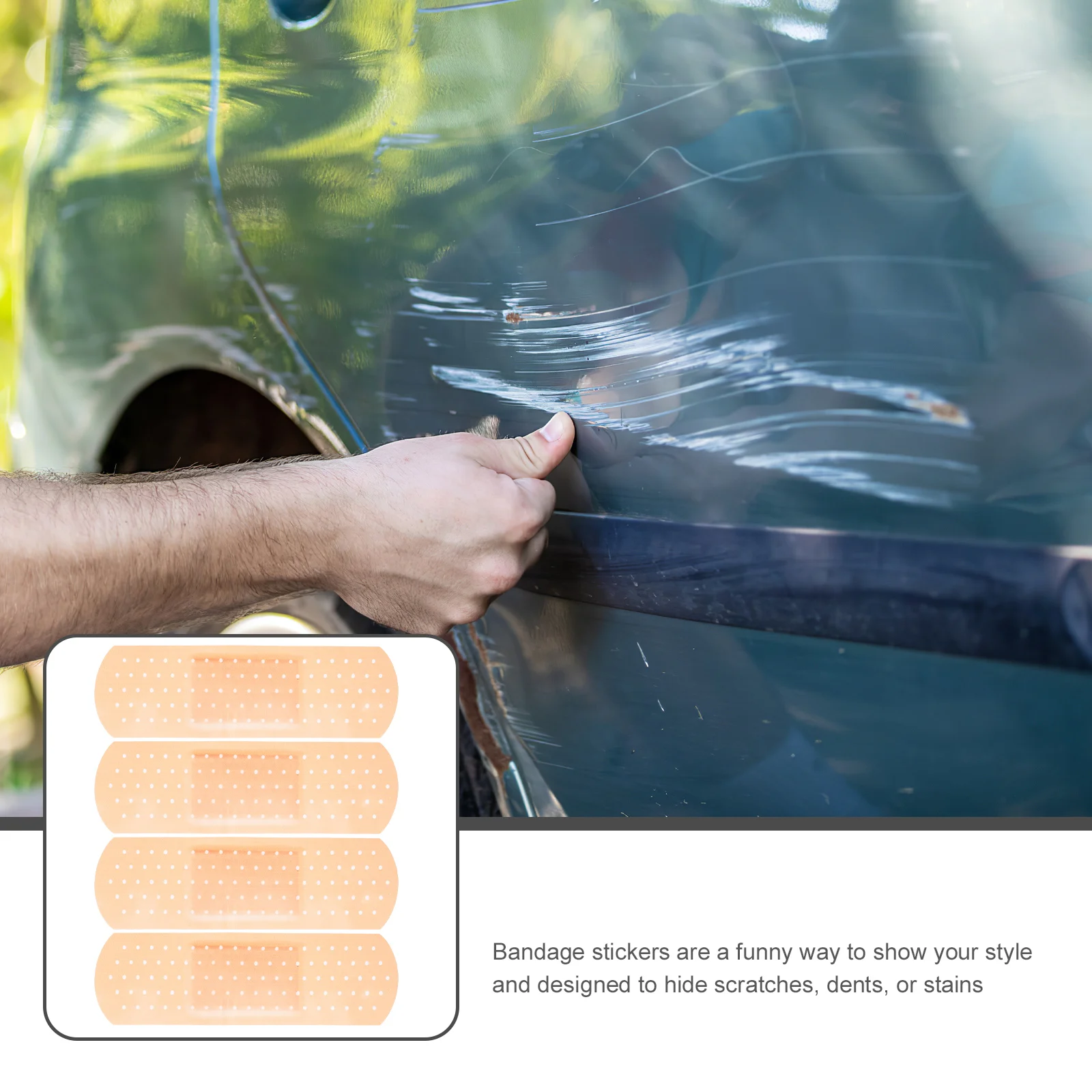 

4Pcs Car Bumper Stickers Durable PVC Material Long Lasting Usage Fun Playful Touch Exterior Car Accessories Bumper Stickers,