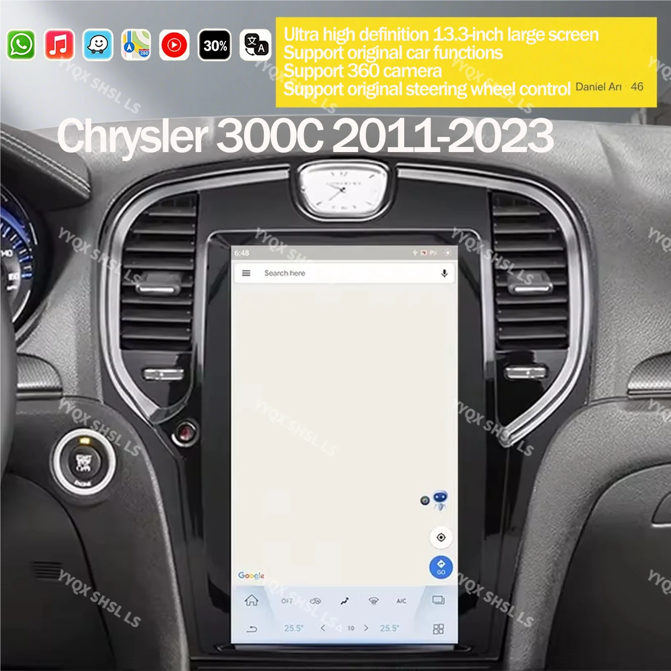 

8+256GB AutoRadio For Chrysler 300C 2013-2019 Android 13.0 GPS Navi Car Radio Multimedia Player Head Unit