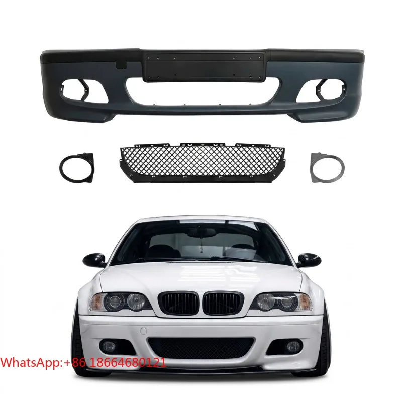 M-Tech Style Conversion Body Kit for  3 Series E46 1999-2004 with Front Rear Bumper Side Skirts Direct Fit