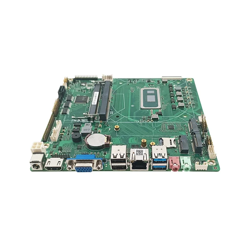 دعم LVDS 17*17 سنتيمتر الأصلي Advantech الصناعية Mini-ITX اللوحة الأم مع تخزين DDR4 64G الذاكرة خادمة المجلس