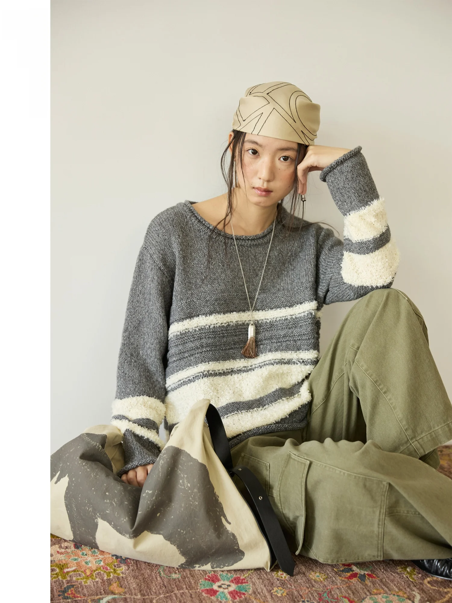 

Теплый удобный круглый свитер большого размера Ne, шелковый трикотаж, мягкий и уютный дизайн от плеча до талии, осенне-зимний женский...