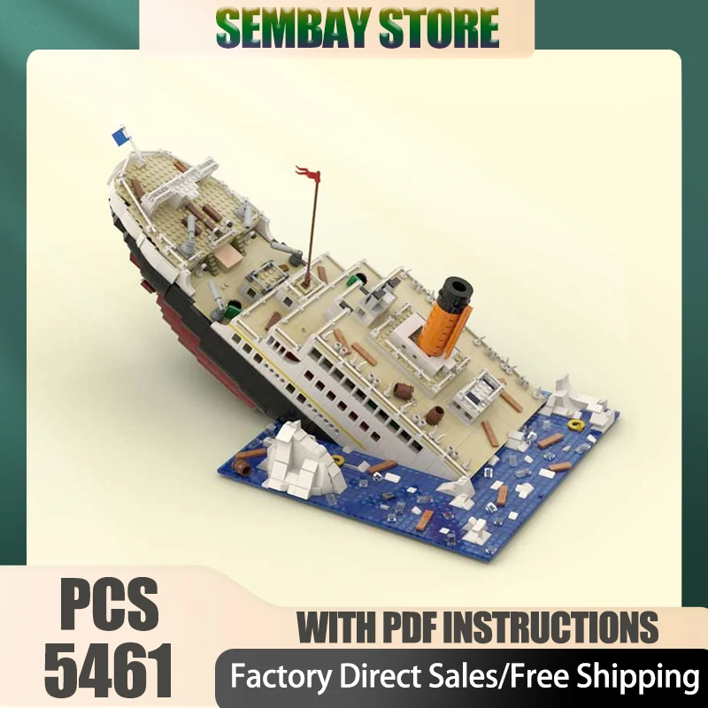 

Модель военного корабля Moc, строительные кирпичи, модульная модель корабля Addicted, технологические блоки, рождественские игрушки «сделай сам», строительство, военный подарок