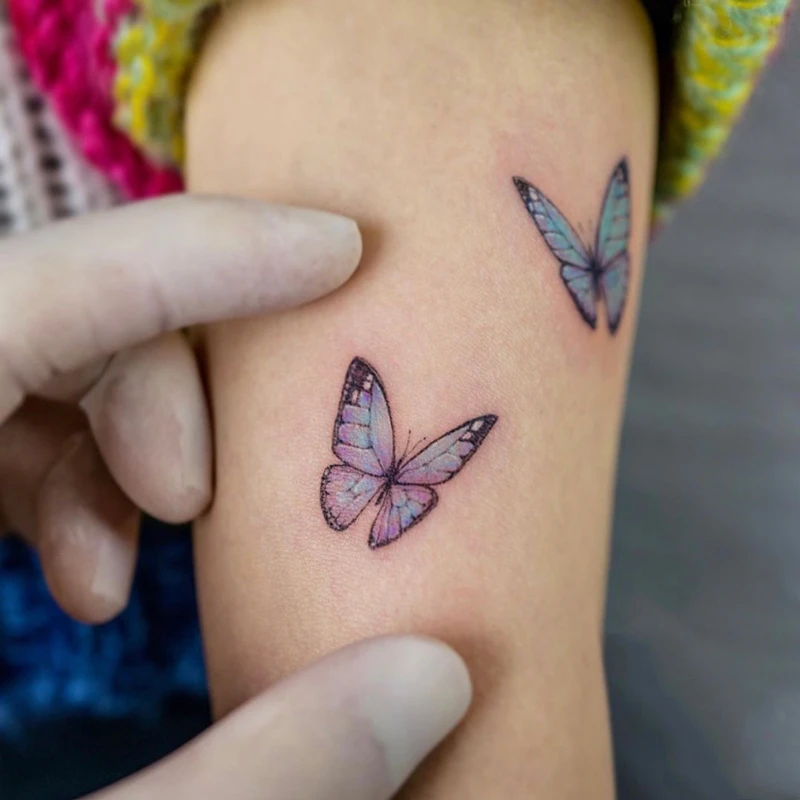 

Color Butterfly Tattoo Sticker Waterproof Men and Women Temporary Tattoo