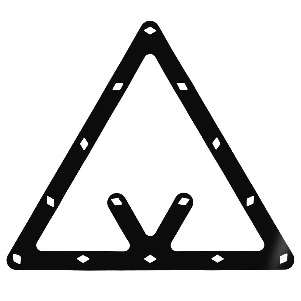 6pcs Triangle Billiard Ball Rack Film Combo Pack Ball Rack Holder Sheet Triangle Rack for for 15 balls,for 9 balls Pool Games