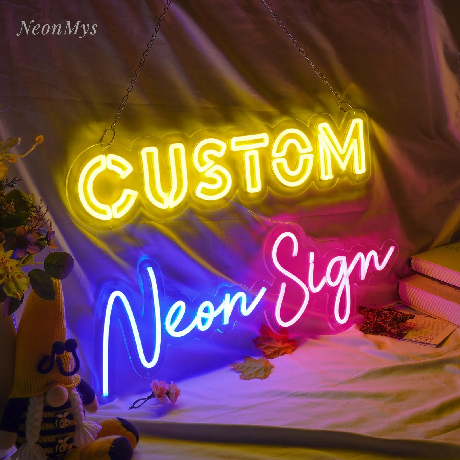 Imagem -02 - Personalizado Neon Led Inscrição Led Sinalboard Luz Noturna Sala de Jogos Sinais Luminosos de Néon Estética Luz ao ar Livre Sinalização Negócios