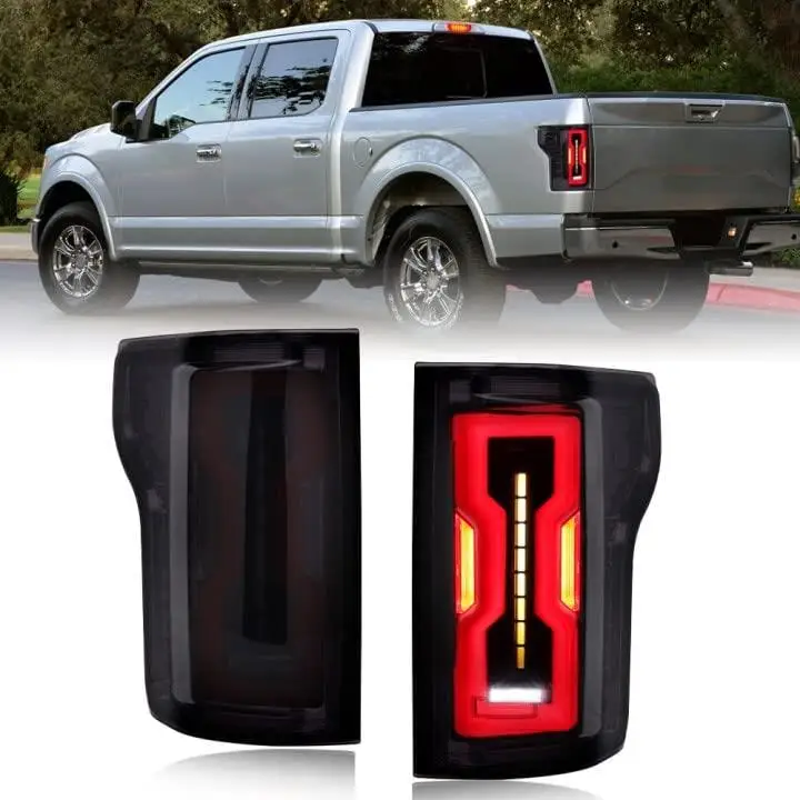 smoked lens led taillights rear lamp tail light for ford f150 2015 2016 2017 2018 2019 2020