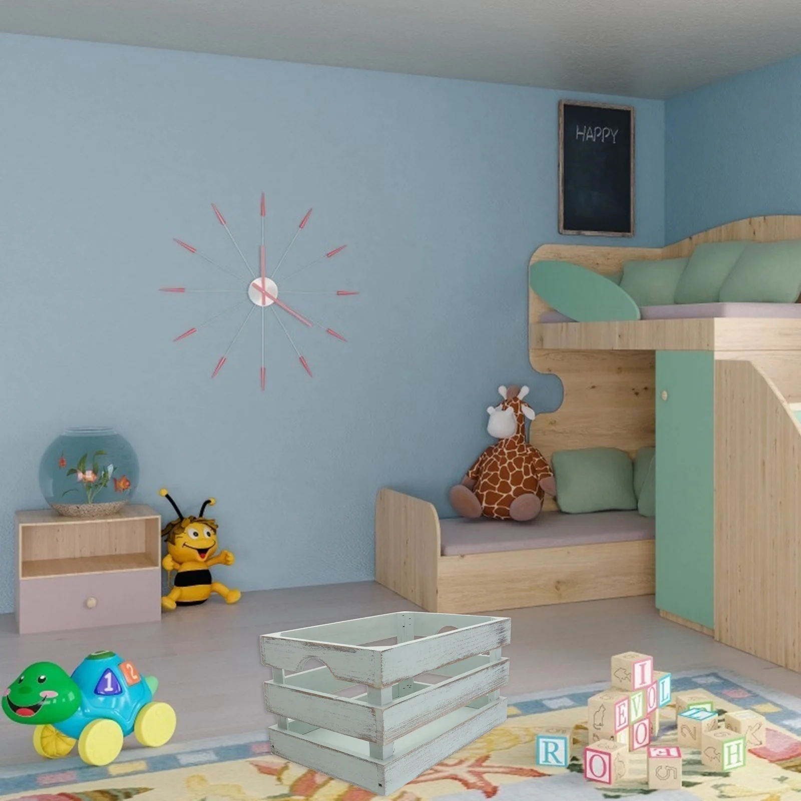 

Solid Wood Storage Basket Eco-Friendly Desktop Organizer for Home Office Multi-Purpose Clothing Sundries Cosmetics