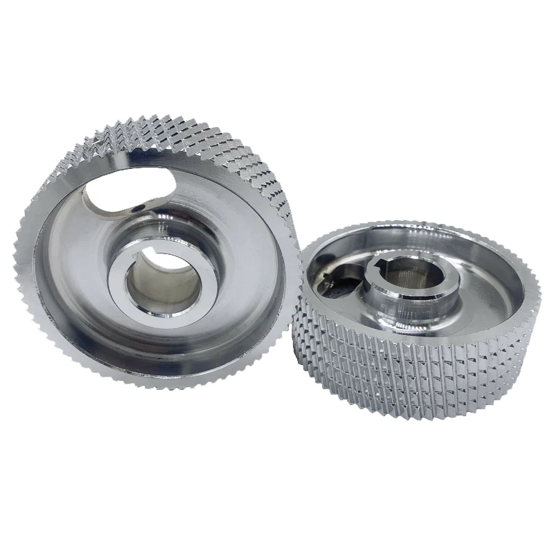 2 قطعة أجزاء النجارة عالية الجودة عجلة فولاذية للتخطيط بأربعة جوانب لآلة المسوي