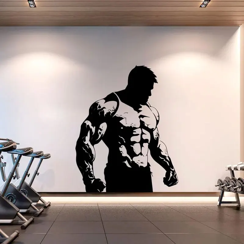 

Gym Wall Decals Monster Body Fitness Workout Bodybuilding Poster Wall Sticker Motivation CrossFit Sign Home Gym Wallpaper G187