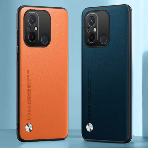 Custodia in pelle PU di lusso per Xiaomi Redmi 12C 12 C Cover posteriore Custodia in silicone opaco con protezione completa per Redmi12C Redmi12 C 4G