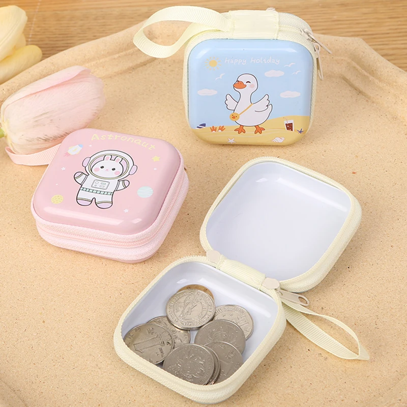 

Kawaii Wallet Children's Coin Bag Creative Cartoon Coin Purse Coin Pouch Mini Purse Earphone Data Cable Key Storage Bag