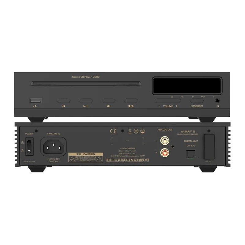 Shanling Cd80 Mqa Cd Speler Hifi Disc Drive Es9219mq Dac Lta8092 Versterker Chip Hi-Res Audio Bt Ingang Ldac