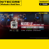 Nitecore NU06 LE White/ Blue/ Green/ Red USB-C Rechargeable MINI Signal & Safety Light