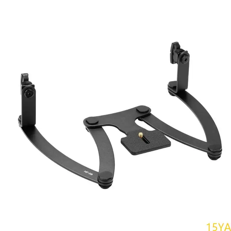 

15YA MFDB Double Head Macro Flash Light Stand for MF12-DK1 Photography with Freely 180 Degree Adjustment Feature