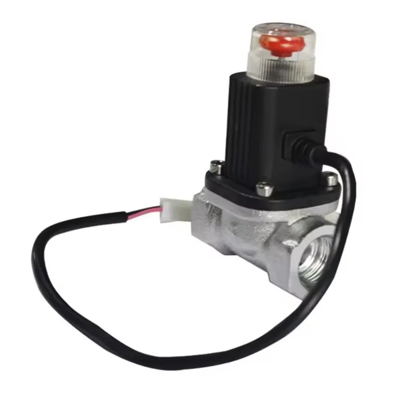 electronic solenoid valve 12VDC normally closed liquefied petroleum gas natural gas emergency shut-off solenoid valve