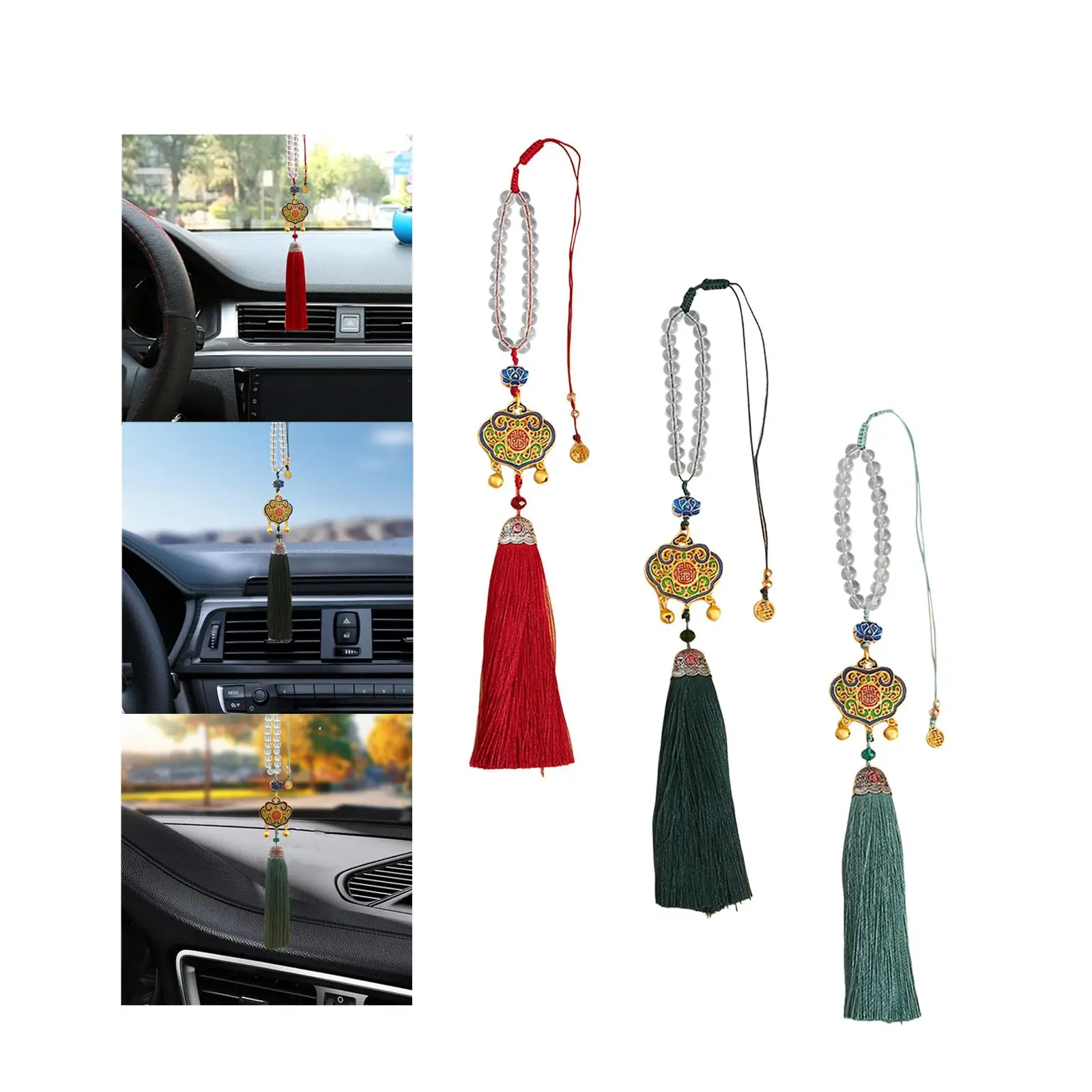Hanging Ornament Enamel Charms Feng Shui Decor Cars Rearview