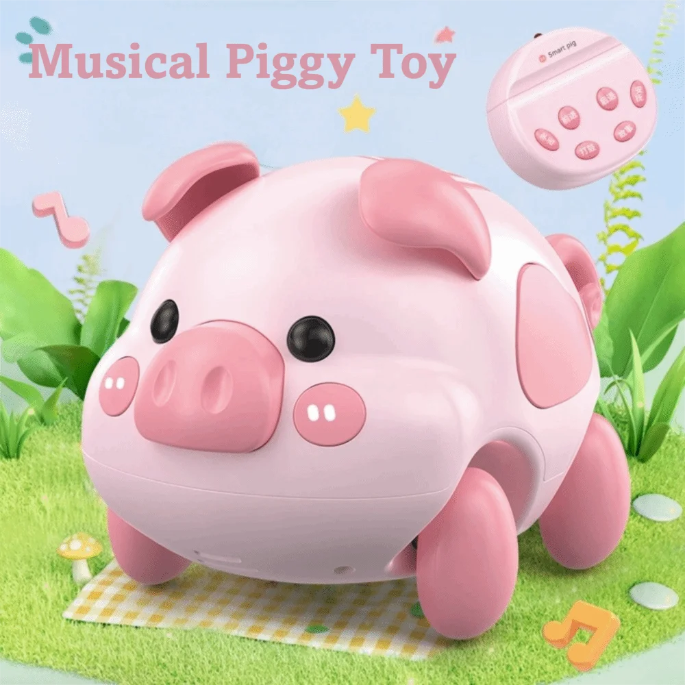 Intelligent Sensing Musical Rechargeable with Light Music Musical Piggy Crawling Training Multifunctional Newborn