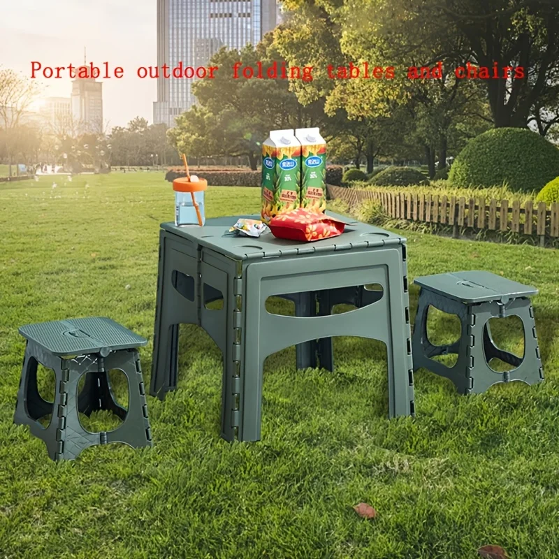 Custom.Versatile Outdoor Folding Table - Portable, Durable PP Material Camping, Picnics & BBQs - Home Office Use