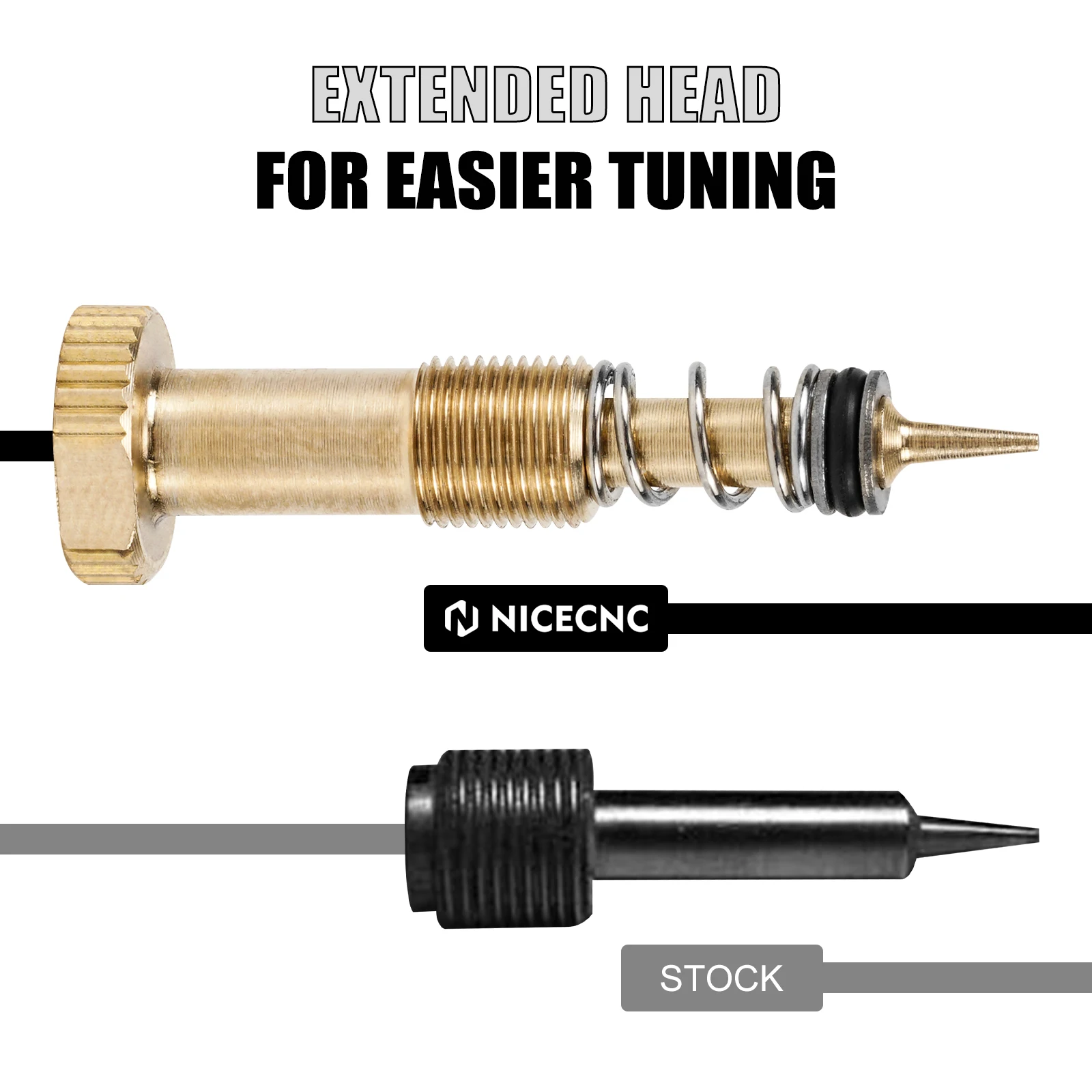 Удлиненный винт воздушно-топливной смеси NICECNC для Suzuki DR650 S/SE DR 650S DR 650SE 1996-2024 2023 2022 2021 2020 2019 2018 2017