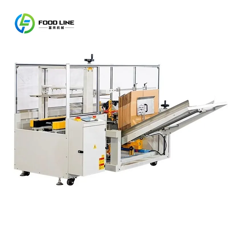Automatic Energy Saving Carton Erector Safety Protection Carton Box Forming Machine For Corrugated Carton Packaging Line