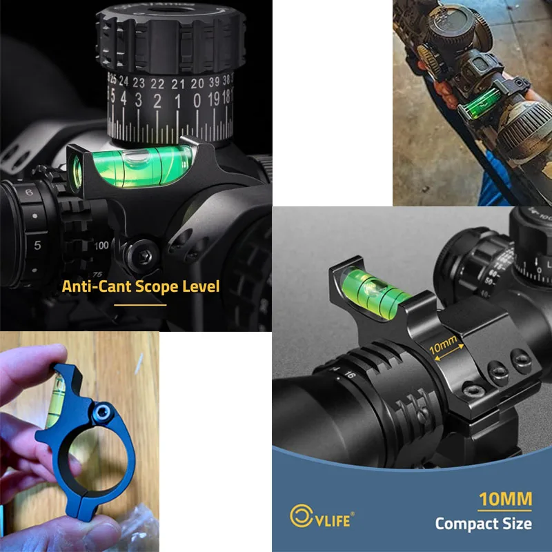 

CVLIFE Scope Level for Aluminum 30MM Tube Heavy-Duty Scope Leveling Kit Precision Anti-Cant Level Bubble for Outdoor Activities