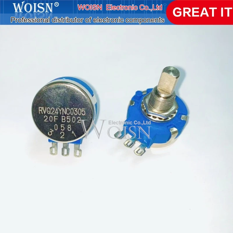 1pcs/lot RVQ24YNC0305 20F B502 5K Potentiometer 360 degrees