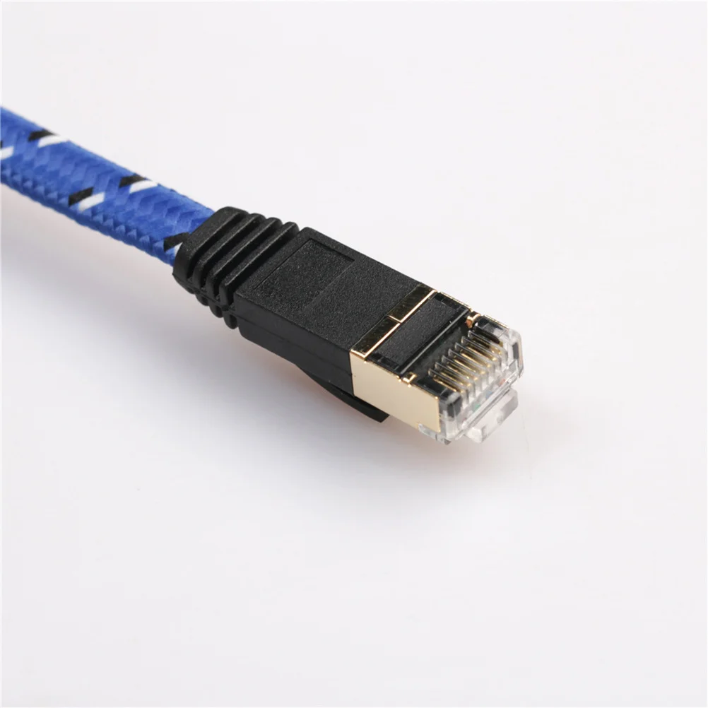 

10Ft Cat7 Lan Cable Braided Nylon 10 Gigabit Ethernet Cord for Network Router Modem Computer Server Nas Poe Devices