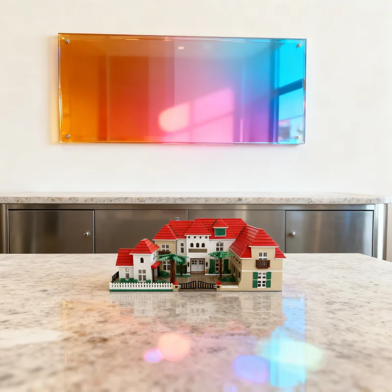 

3544 детали MOC: Модель пляжной виллы, архитектурный конструктор, подарок для самостоятельной сборки, креативный коллекционный декор, премиум-класс для взрослых и детей, украшение для стола