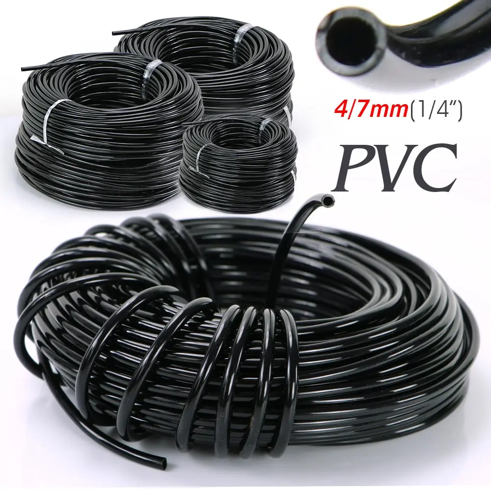 10/20/40/50/100M 4/7mm Hose Garden Watering 1/4