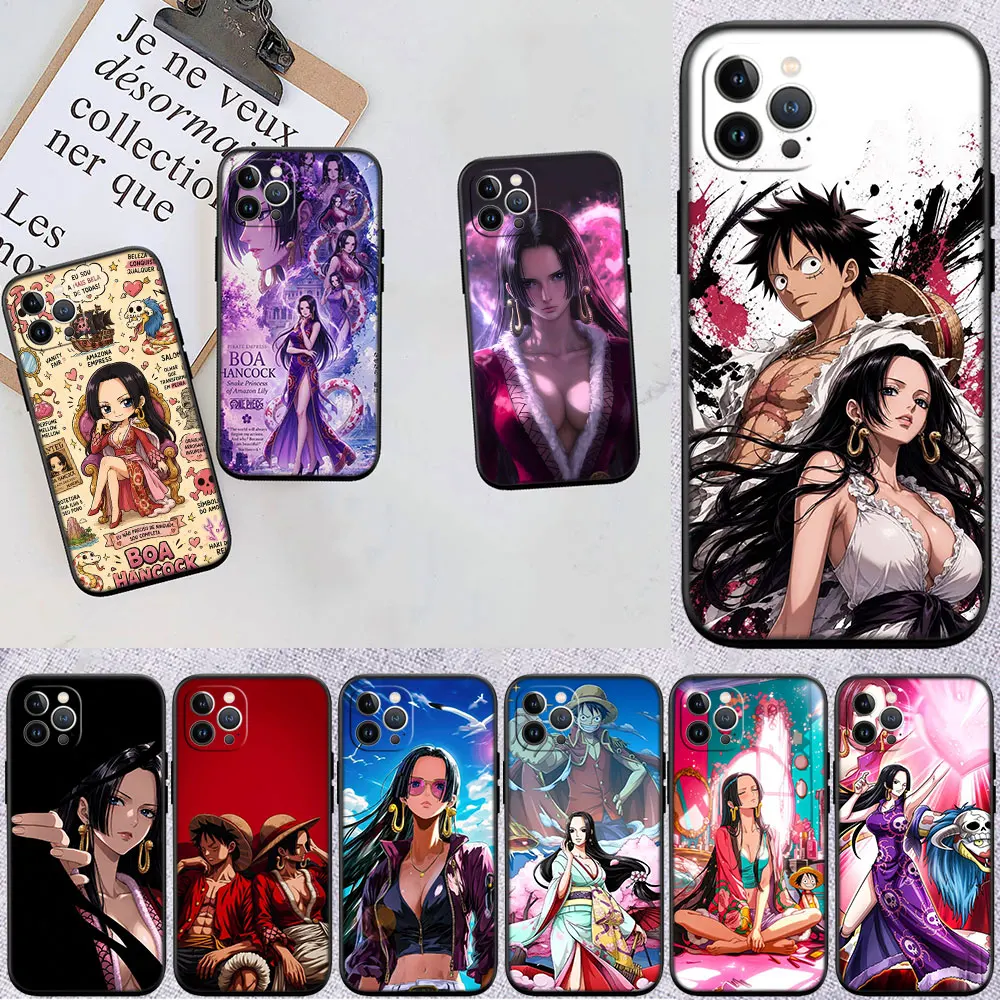OH45 One Piece Boa Hancock Case for Samsung M06 M15 M16 M35 M55 M56 A36 A42 A50 A50S A51 A52 A32 A33 A05 A05S A06 A16 A20
