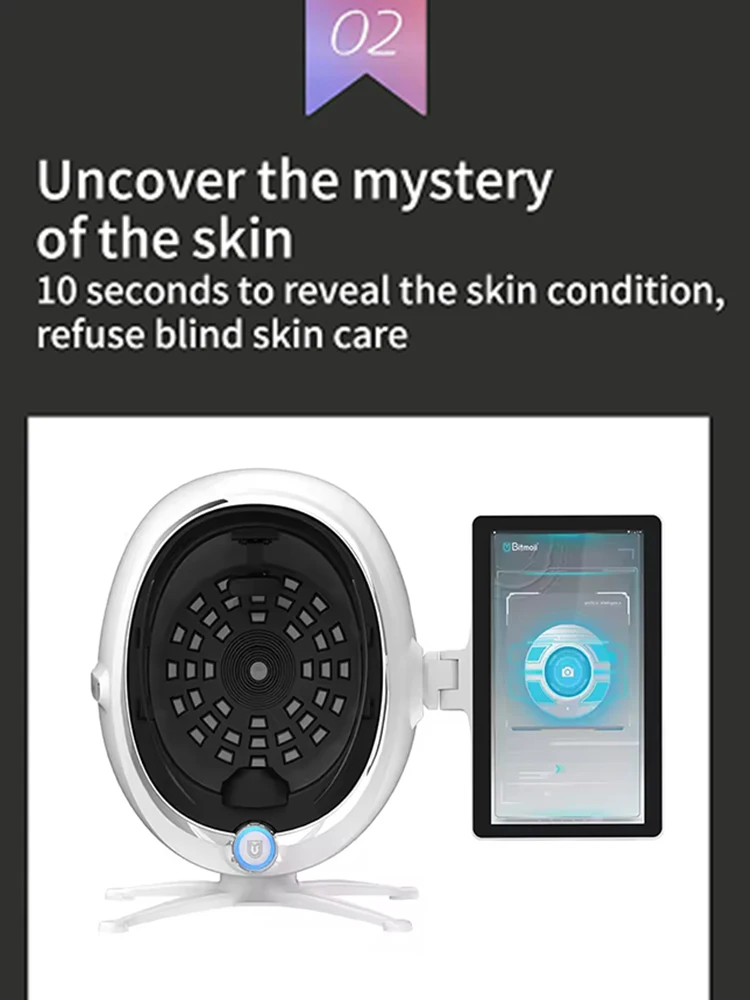 

Portable 3D AI Max Facial Skin Analyzer Skin Scanner Skin Analysis with High-Resolution Facial Detection Machine