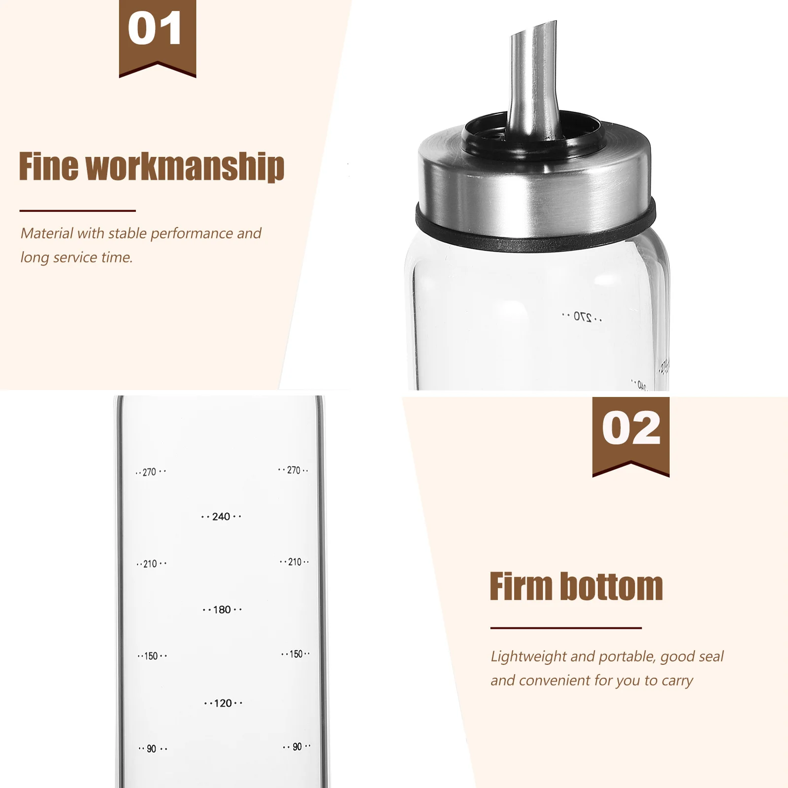 

1Pcs Stainless Steel Oil Dispenser Lightweight Portable for Outdoor Activities Storage Vinegar Lemon Juice Cooking Wine