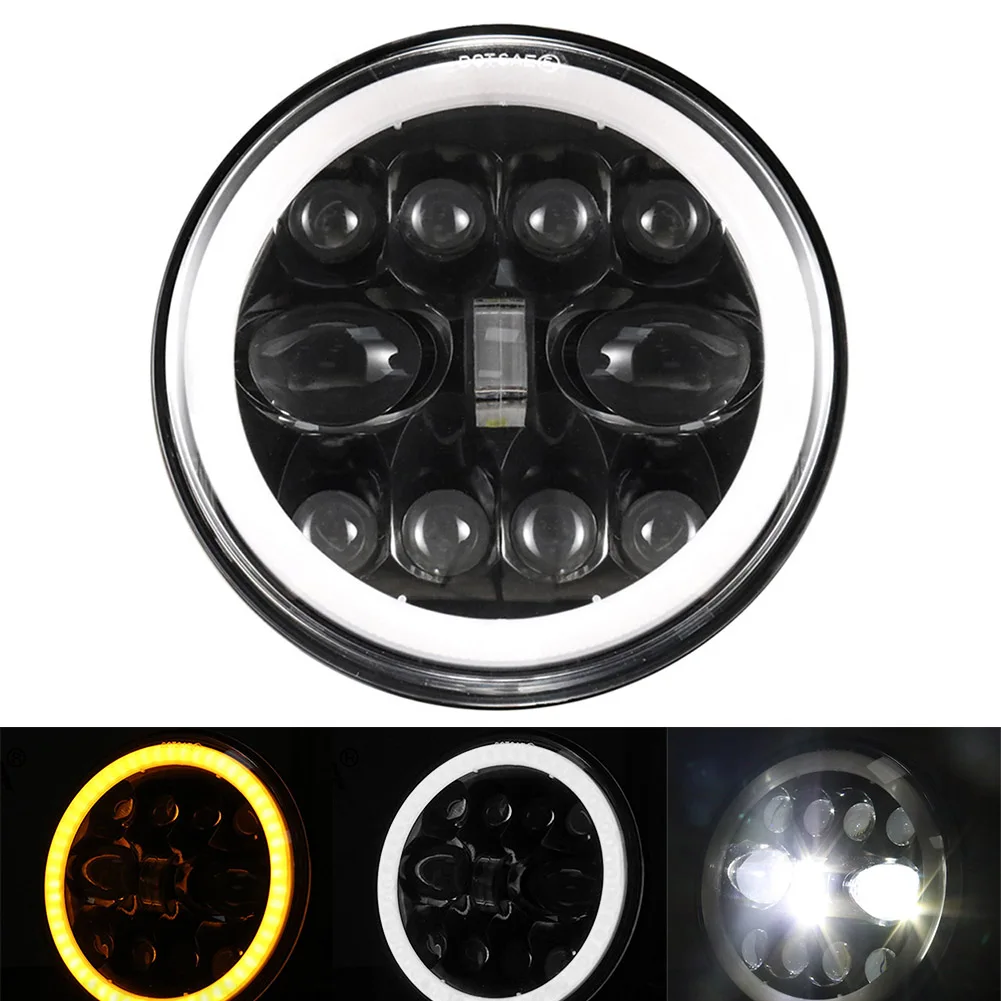 

7 inch Universal Led Headlight Hi Low Beam Turn Signal HeadLamp For Land Rover 90 110 For Jeep Wranger For Touring Softail