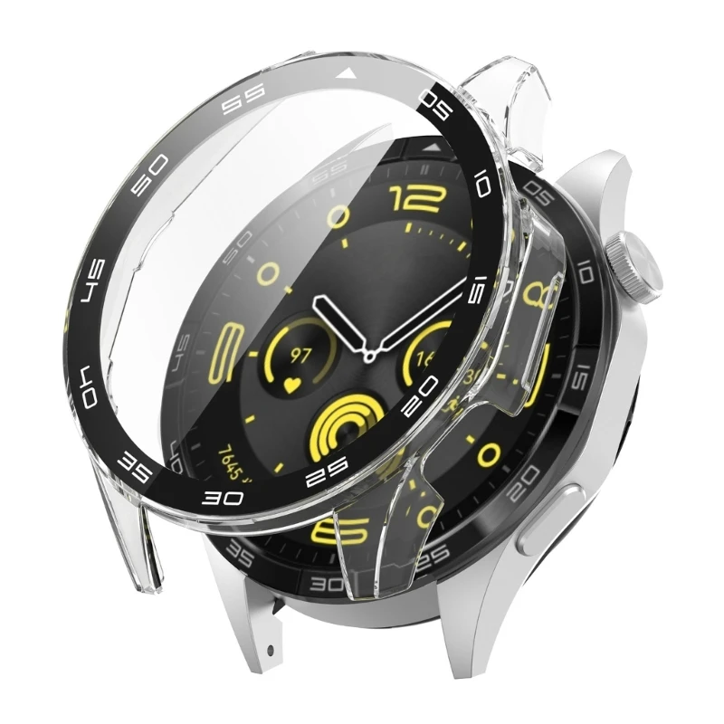 Watch PC Case Screen Protector for Watch GT4 46mm Smartwatch Anti-scratch Protective Cover Bumper Shells