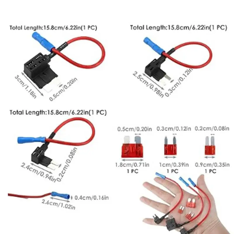 2PCS Plastic 12V Fu…
