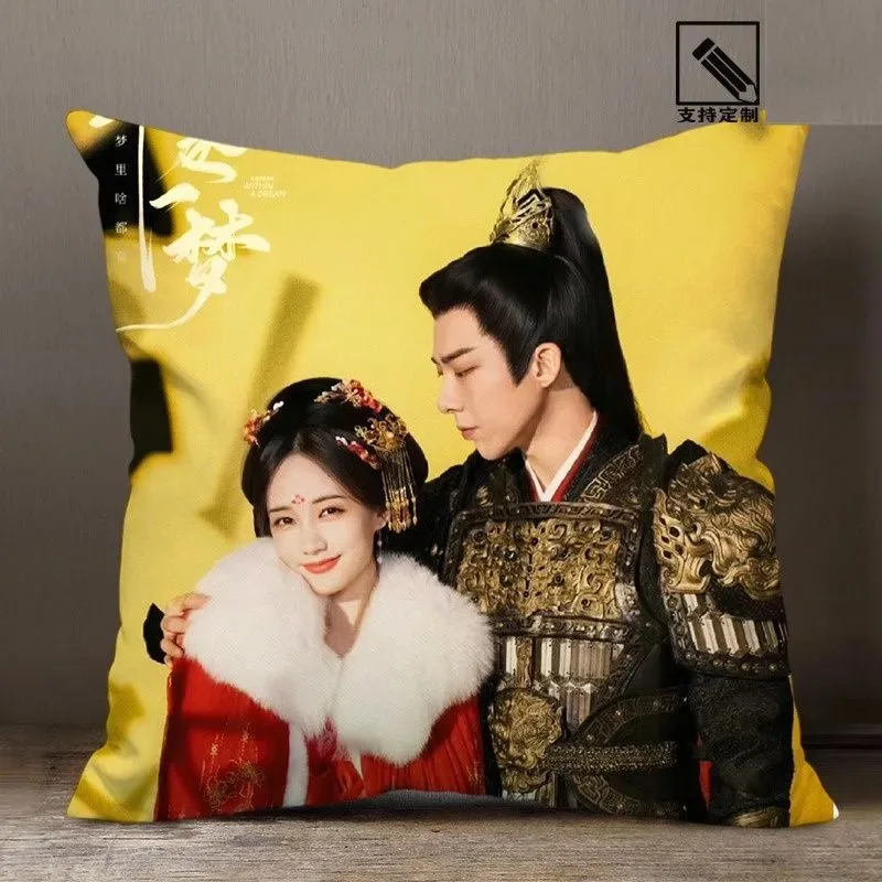 ليو يونينغ لي ييتونغ المشارك الوجهين المطبوعة المخدة التلفزيون حلم داخل حلم الدراما Stills ديكور المنزل سيارة غطاء الوسادة #1