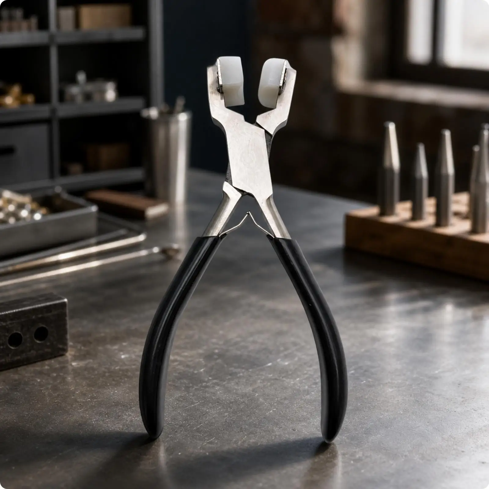 Professional Jeweler Pliers for Bracelet Bending Metal Forming Tools with TPU Coated Handles Scratch Protection
