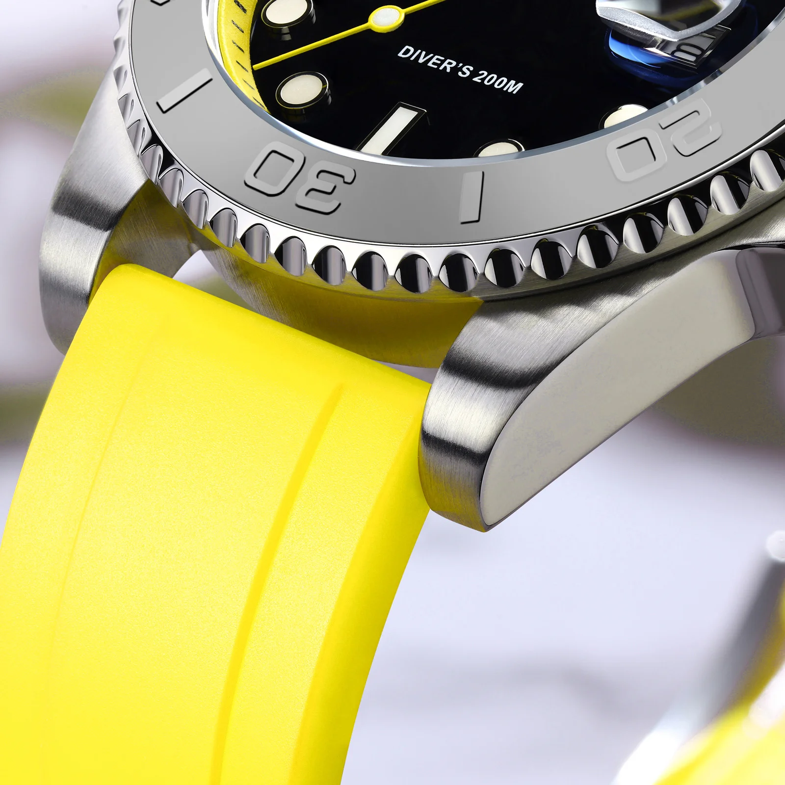 ADDIESDIVE Simple Men's Watch Super Luminous Miyota 2115 Quartz Watches 200M Diving Multiple Color Ceramic Bezel Reloj Hombre