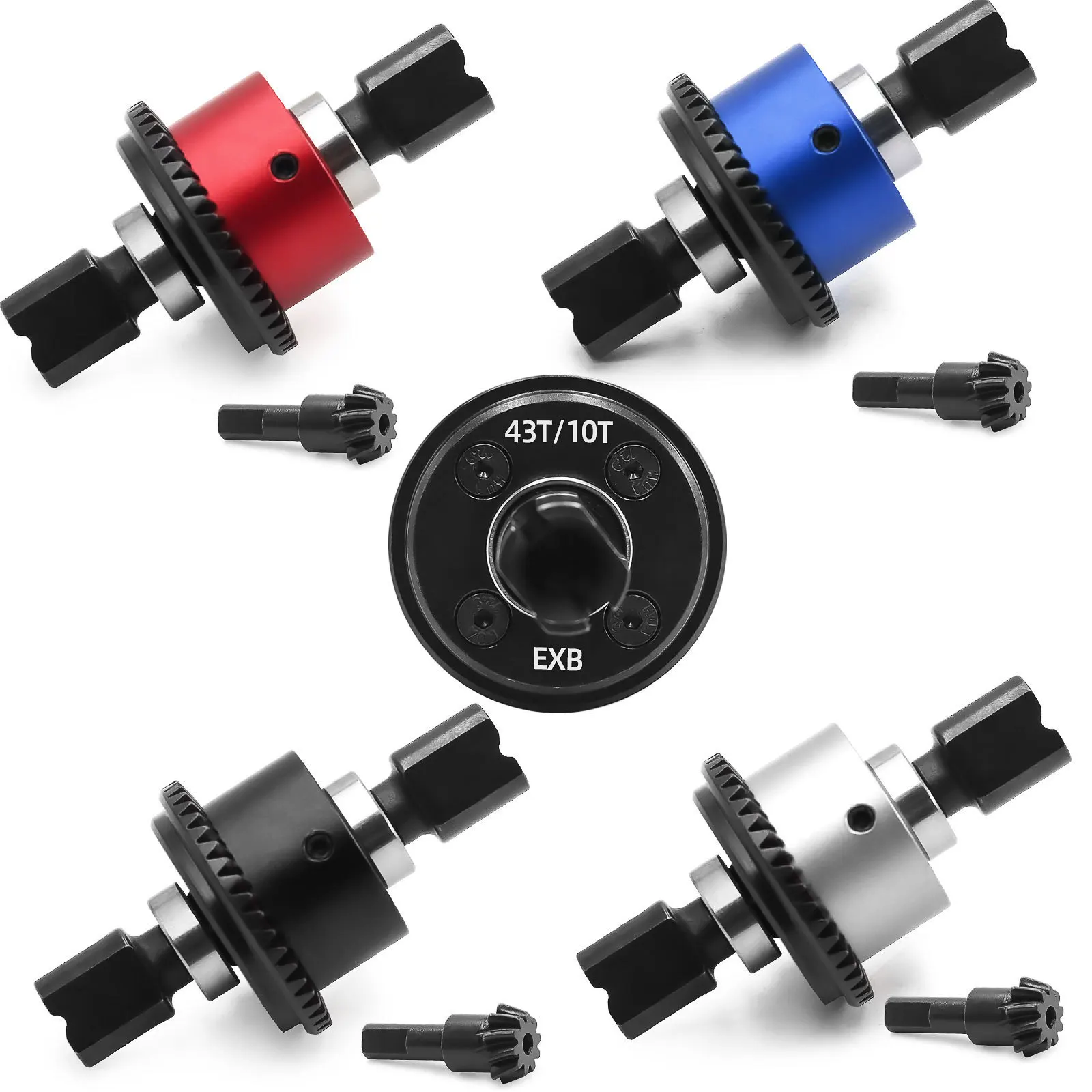 

1/8 KRATON, 1/7 BIGROCK EXB ARA310990 Front & Rear 43+10T Differential Assembly W220