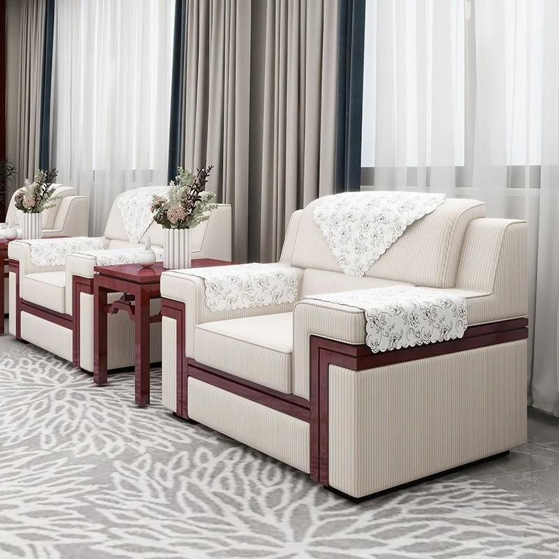 Office Sofa Coffee Table Combination Meeting Room Grand Hall Living Room Business VIP Single Reception Removable