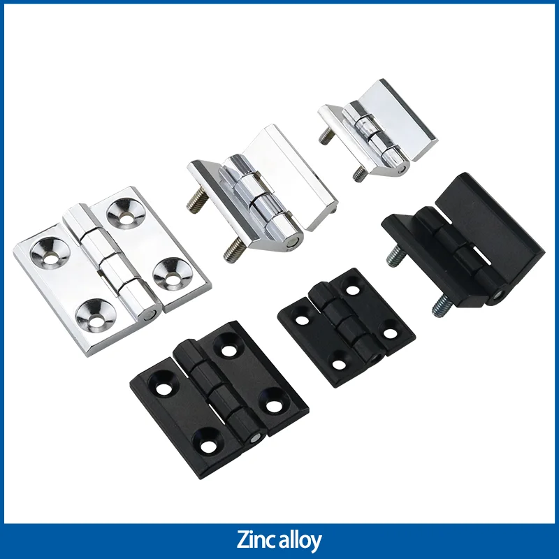 

Zinc Alloy Square Door Hinge With Countersunk Head Screw Industrial Electrical Machinery Equipment Network Box Cabinet Hinge