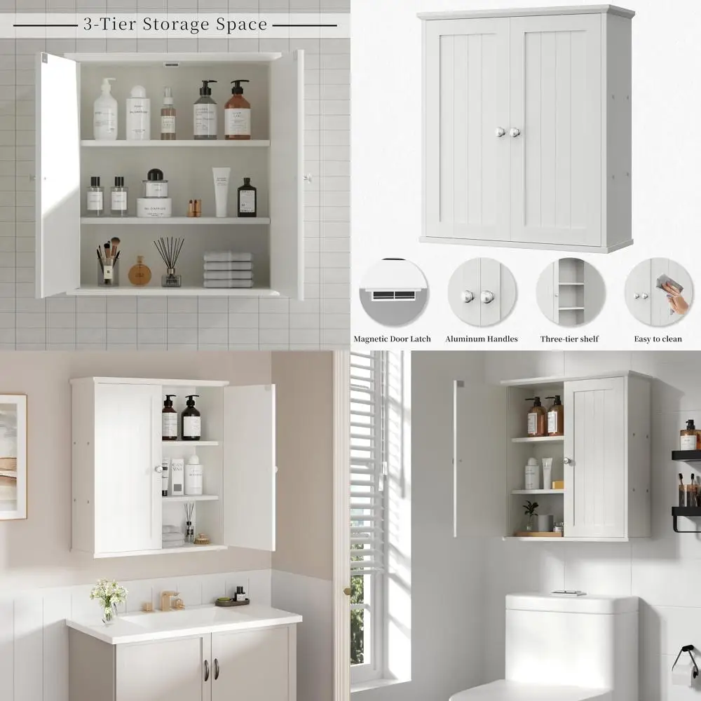 Mesa de centro rústica de almacenamiento de granja para sala de estar - Mesa de cóctel cuadrada de madera