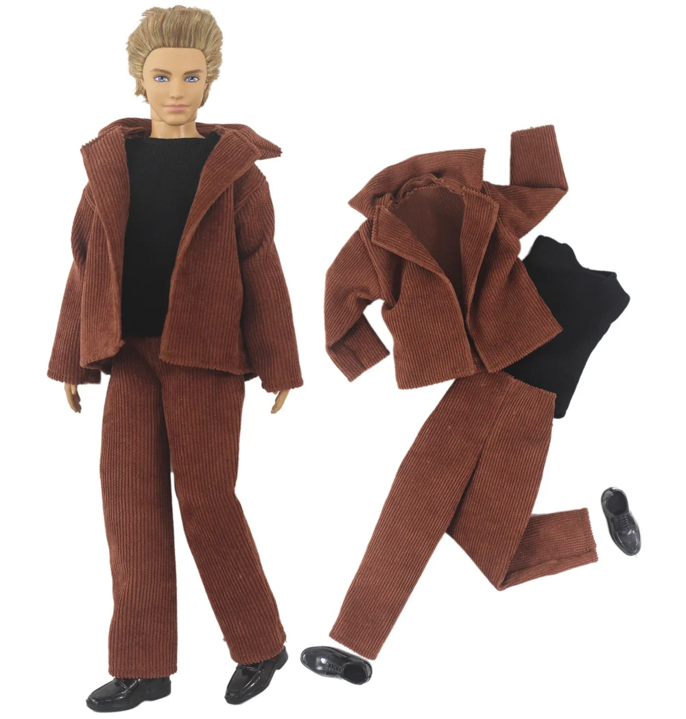 1 Set Doll Clothes Corduroy Outfit for 12 inch Ken Doll Many Style for Choice