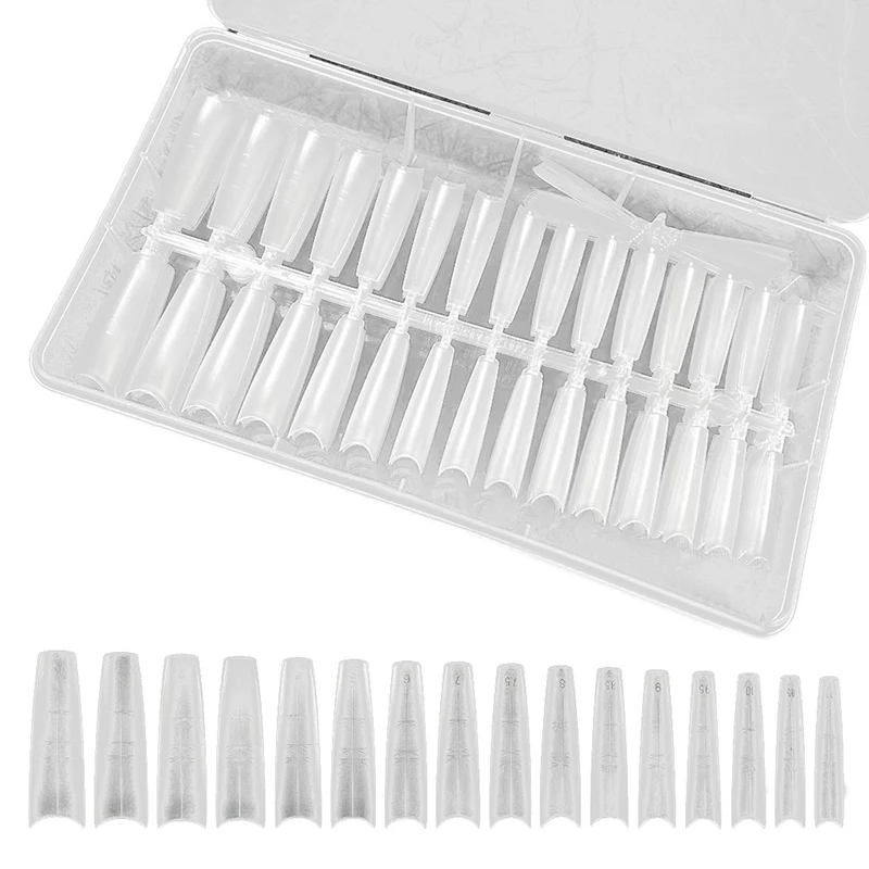 320 قطعة نعش اللوز مسمار نصائح مع خطوط مساعدة متعددة الوظائف لينة هلام غطاء كامل أظافر وهمية لتمديد اضغط على الأظافر