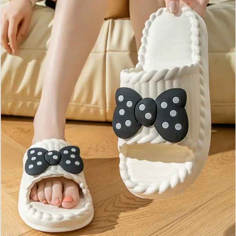 Home Slippers Women Platform Dog Bear Cute Big Eye Cloud Indoor Summer Sandal Slides Flip Flop Men Male Ladies House Shoe Flat