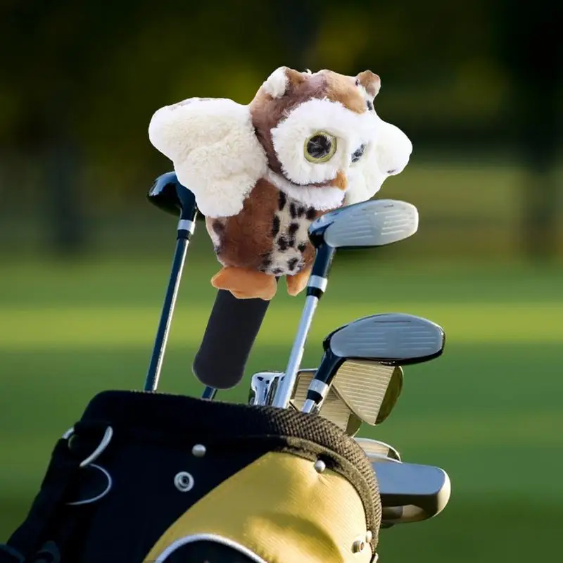 Funny Golf Putter Headcover Owl Driver Stuffed Funny Headcover Golf Accessories Funny And Functional For Men Golf Fit Drivers