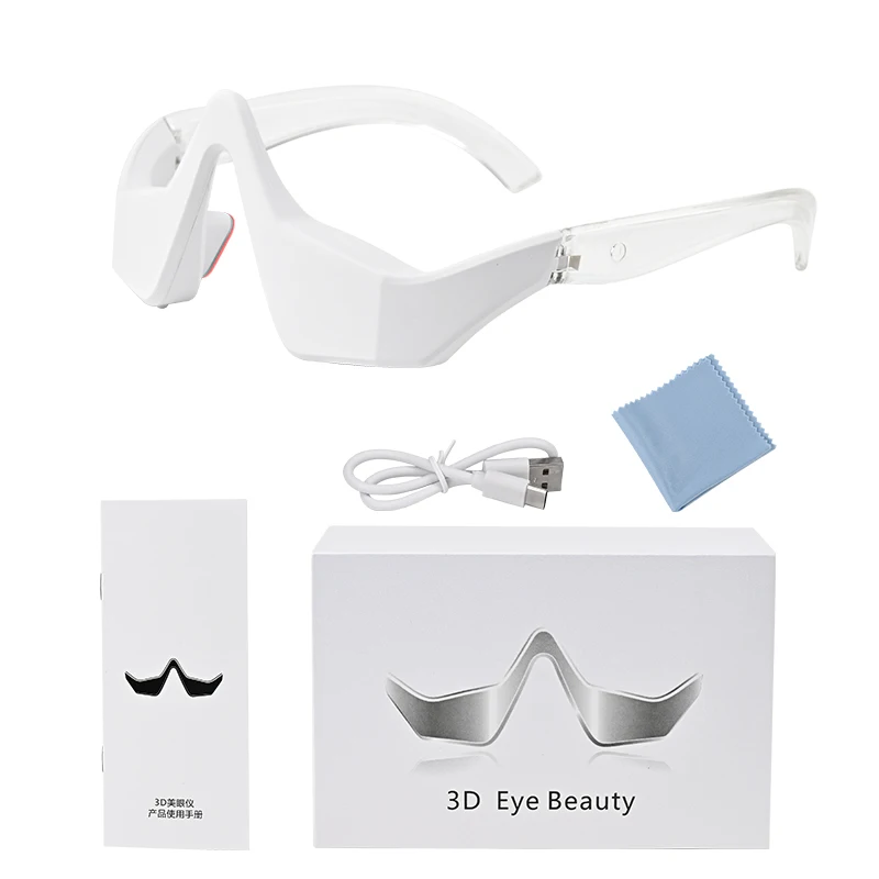 

Eye Massager Glasses USB Rechargeable Eye Fatigue Relief With Heat And Vibration Functions For Dark Circles And Puffiness Beauty