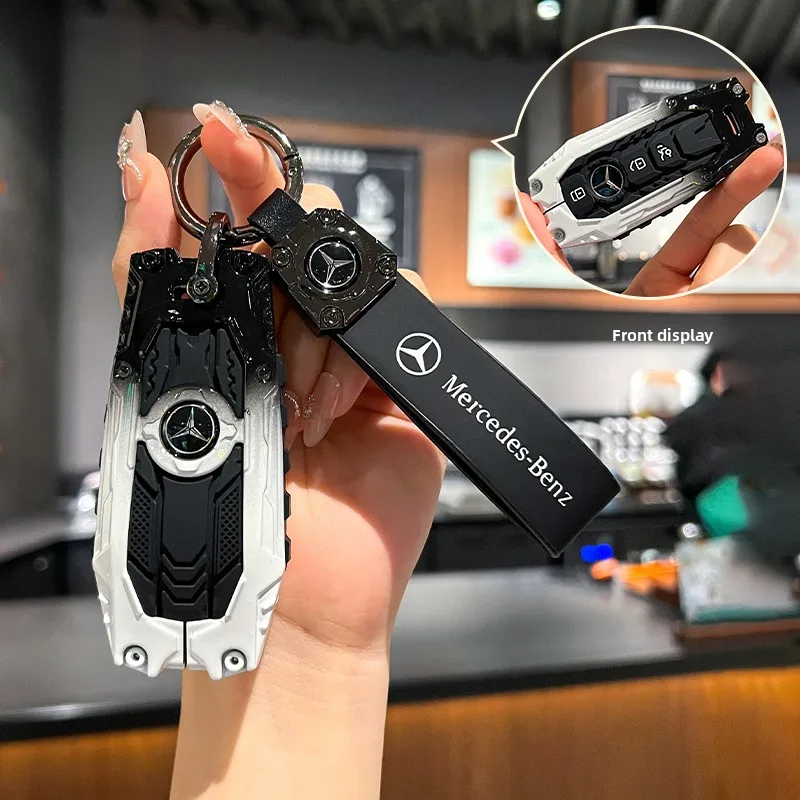 

Carbon Fiber Key Fob Cover for Benz Key Case Protector Shell for Benz A-B-C Class S-Class G-Class E-Class CLA GLB CLS GLE GLC