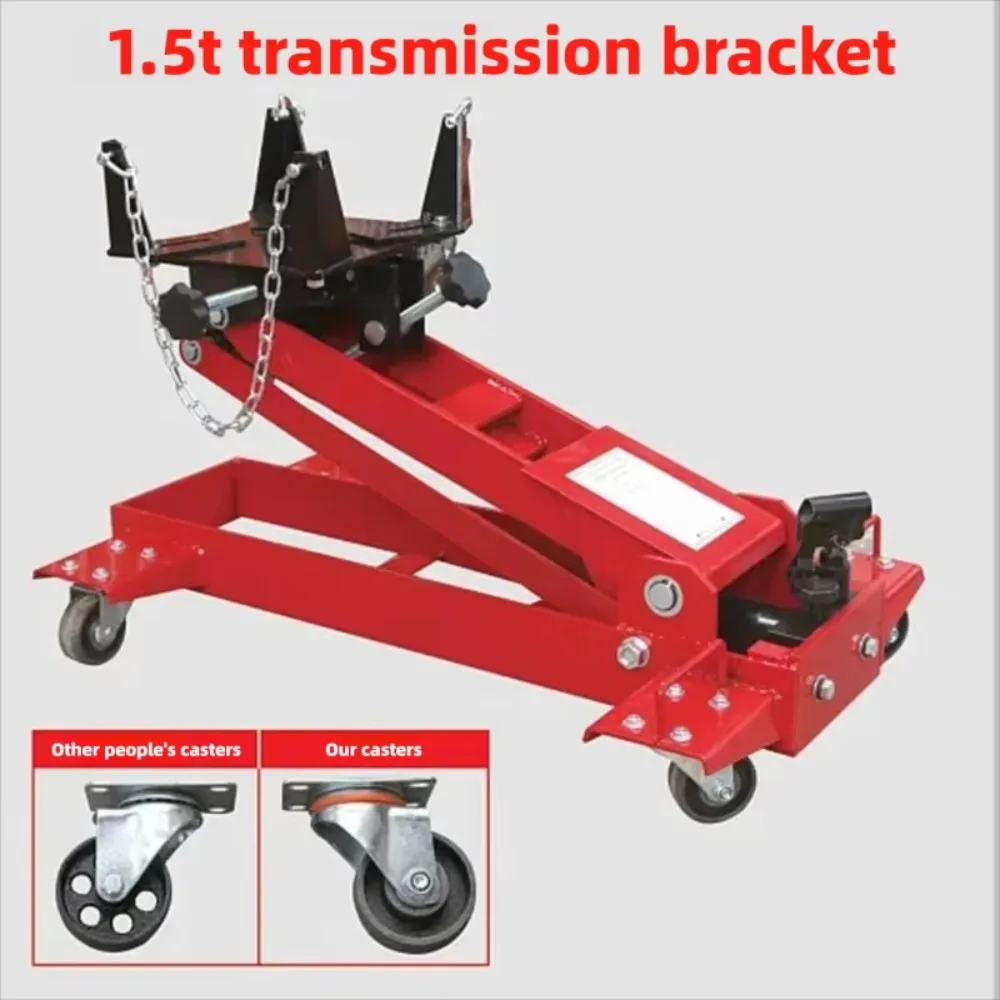 Low Position Transporter Hydraulic Transmission Jack Gearbox Bracket Support Engine Tray Heavy Duty Truck Auto Repair Tool